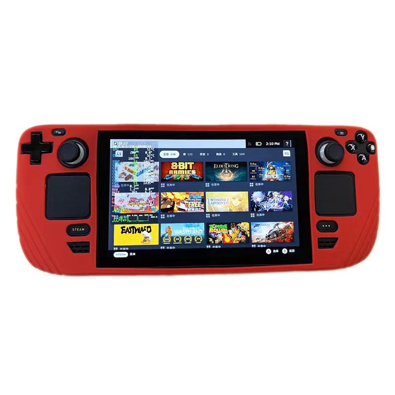 Soft Silicone Case For Steam Deck Game Console Handheld All-Inclusive Anti-Slip Silicone Protective Cover Accessories Silicone Case Shell