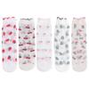 Avocado Transparent Flower Ruffle Socks Peach Fruit Mesh Tulle Mid Tube Socks  Lady