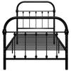 Bed Frame Black Metal 90*200 Cm