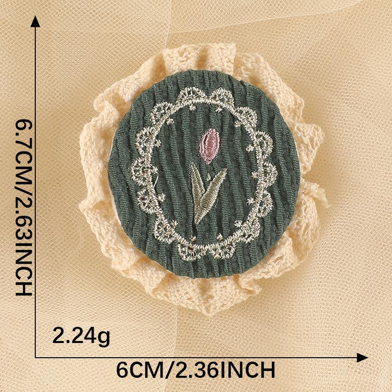 Computer Embroidery Label Clothing Accessories No Adhesive Accessories Patch Stickers Lace Flower Badge Label Embroidery Cloth Label Cloth Sticker