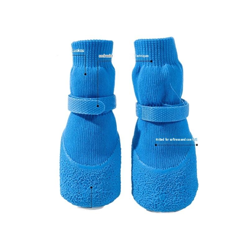 Waterproof Anti-Slip Dog Boots, Soft Sole Coconut Shoes for Pets, Breathable Socks for Bichon, Non-Slip Indoor Outdoor Paw Protectors
