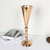 Decorative Golden Silver Wedding Flower Vases Romantic Iron Centerpiece Vases European Style Candle Holder Hotel Banquet