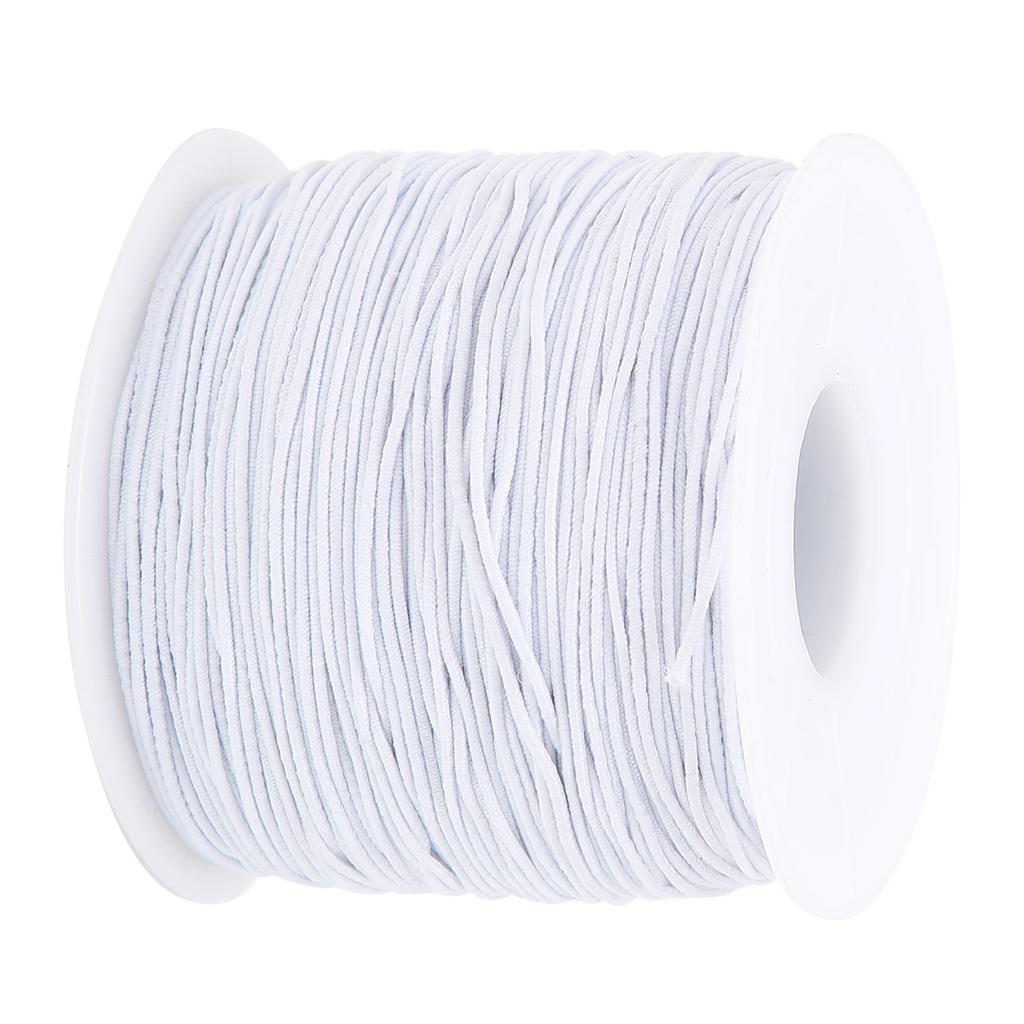 1 mm x 100 m pružná pružná nit šňůra DIY řemeslná šňůra lano šperky náramek výroba lana bílá