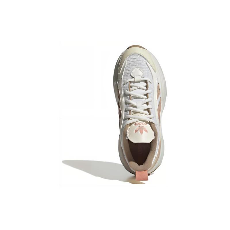 Adidas Originals OZGAIA Anti-Slip Wear-Resistant Low-Top Chunky Sneakers Women's Beige Pink Sneakers JI4283