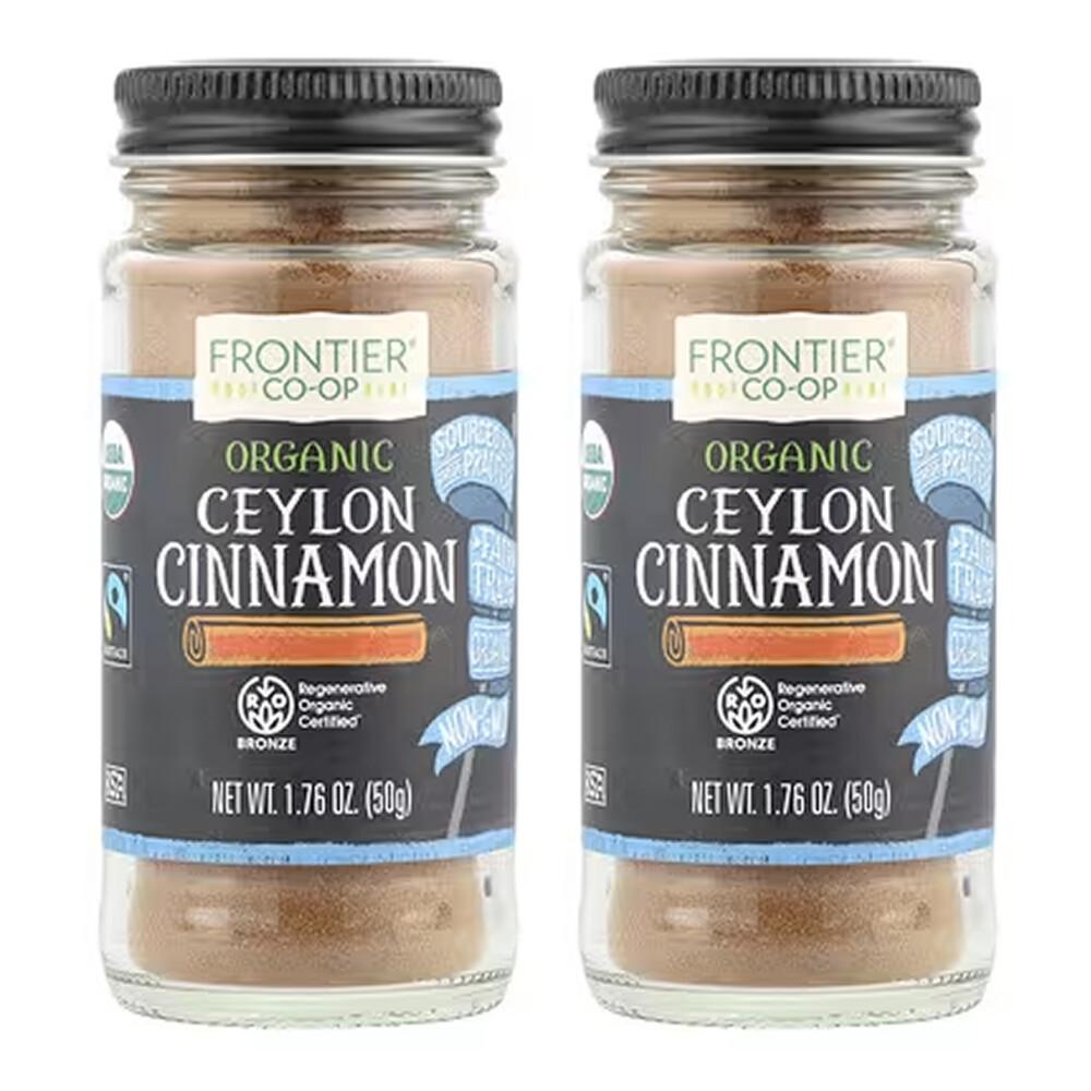 Frontier Natural Products Ceylon Cinnamon, 50g (1.76oz) - 2 Pack