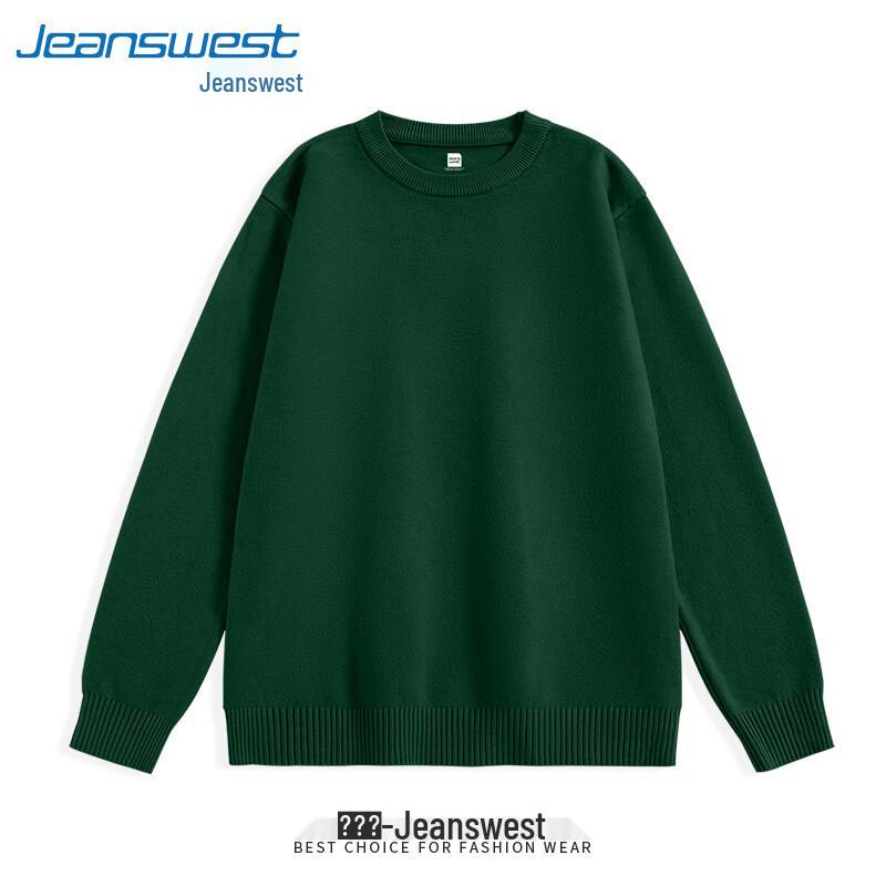 

Jeanswest Men s Winter Loose-Fit Crew Neck Knit Sweater L