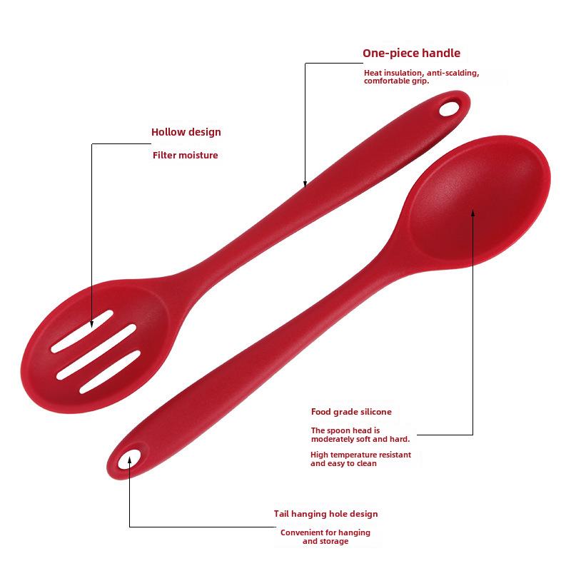 Silicone Full-Cover Colander & Soup Spoon for Kids