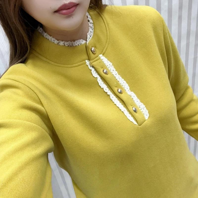 Pullover Oberteile Damen Langarm Herbst Winter Gepolsterte Bluse Übergroß Halber Rollkragen Locker Langarmshirt Slim Pullover Oberteile