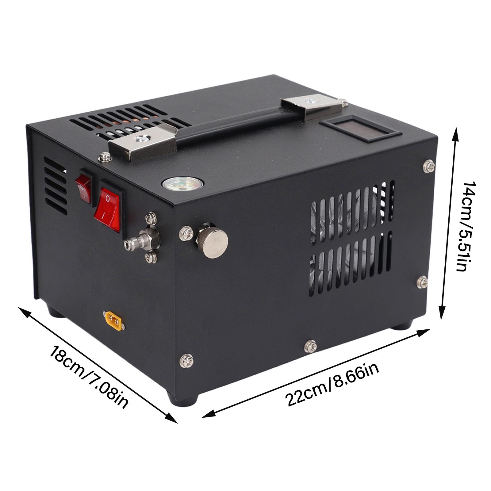 

Портативний повітряний компресор 4500Psi 30mpa 12V високого тиску, насос масляний, без води, для пейнтбольного бака зброї білий