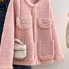 Duftender Nerz-Stil Kurzmantel: Frühling/Herbst/Winter Socialite Lockere Strickjacke