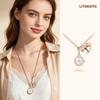 Round Quartz Watch Pendant Necklace Women's Fashion Chain Clock For Everyday Party Wear Best Gifts for Wife,Family,Friend