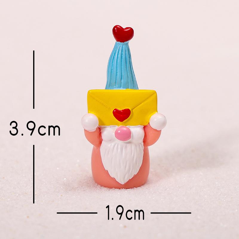 Weihnachten Niedliche Hexe, Zwerg, Weihnachtsmann, Kunstharzhandwerk Dekorative Artikel, Kleine Ornamente und Accessoires