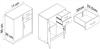 Chest Of Drawers, Cabinet, 2D2S, Sonoma Oak, Drawers, Shelf, Bookcase