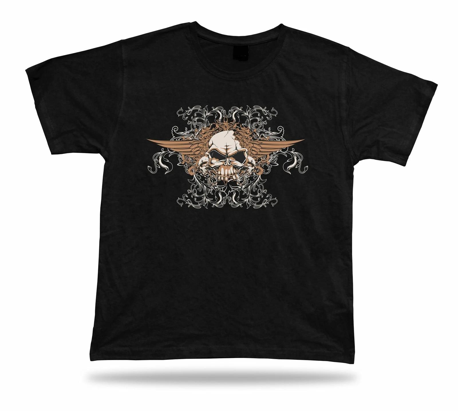 Angry Skeleton Skull Demon Evil unisex idea tee shirt design modern apparel 4XL