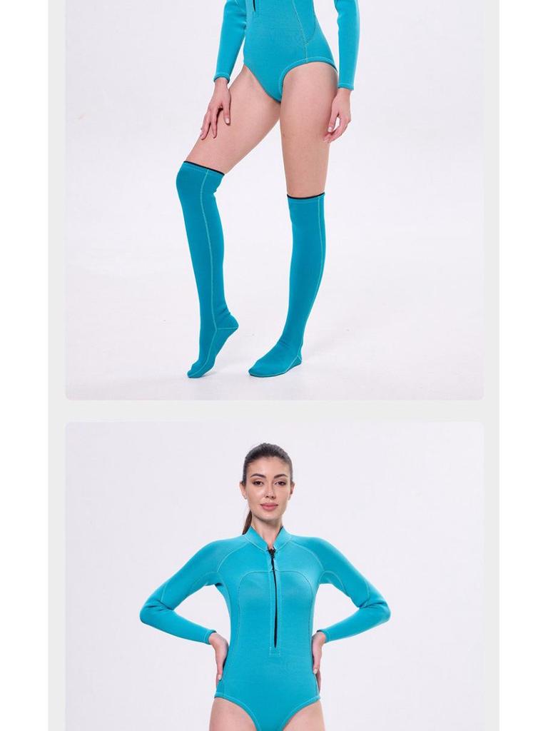Women's 2mm Wetsuit Bikini: Front Zip Surf & Swim Suit - Warm, Jellyfish Resistant for Winter & Freediving