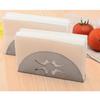 Fan Shaped Napkin Holder Stainless Steel Standing Napkin Rack Table Tissue Paper Dispenser for Home Hotel