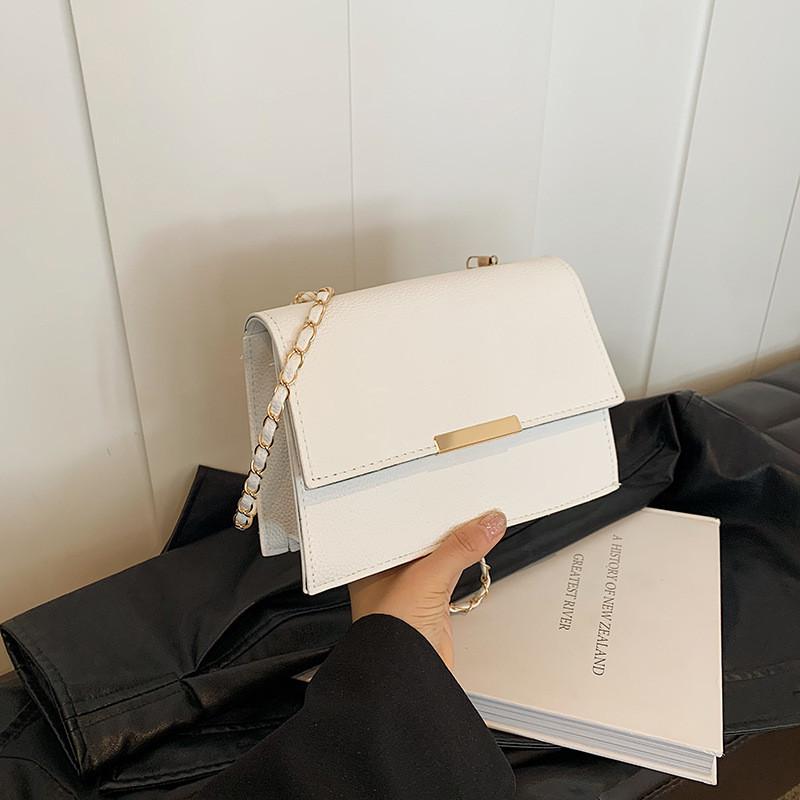 Trendy 2024 Fall Collection Stylish Minimalist Small Square Bag In Black Brown Khaki White