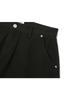 BASEMOMENT Cinch Back Curved Bermuda Shorts Black
