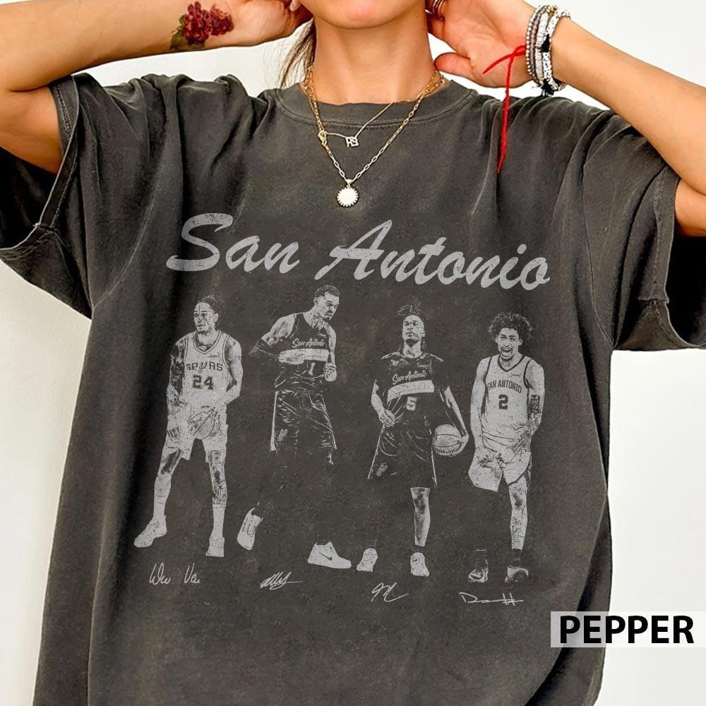 Vintage Basketball Spurs Fan Shirt San Antonio Tee Men Women Gift
