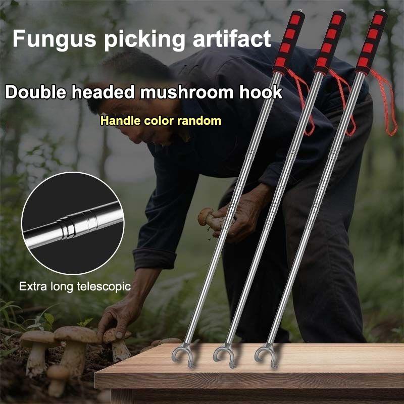 1/2 Pcs Adjustable Telescopic Mushroom Picking Tools Mushroom Foraging Picker Multipurpose Mushroom Harvester Non Slip Handle