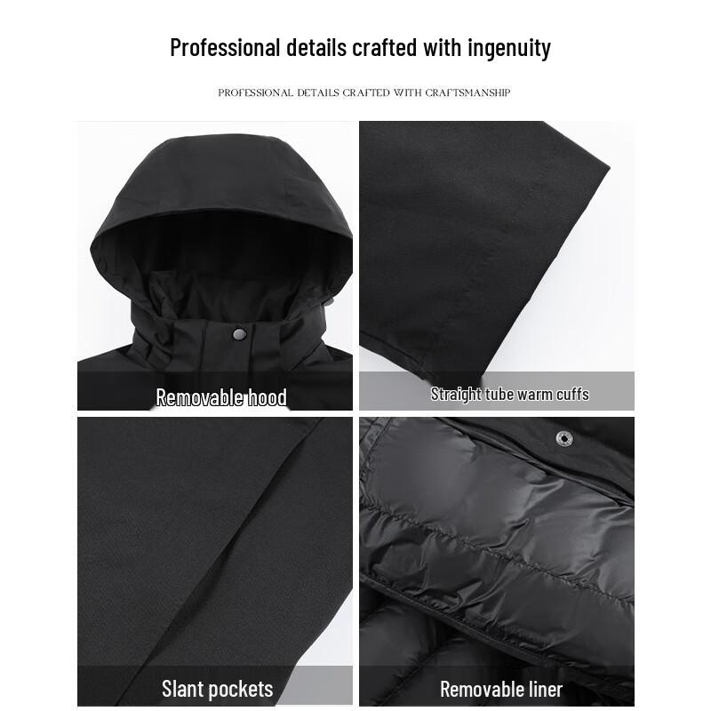 Teluoman 3-in-1 Unisex Parka Down Jacket