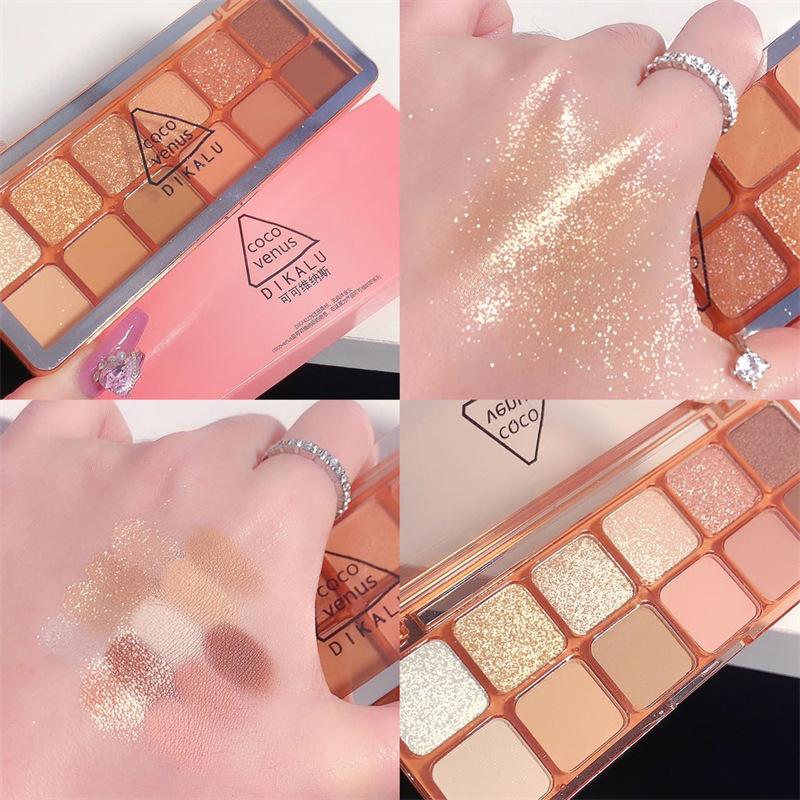 DIKALU Little Begonia 12-Color Eyeshadow Palette - 2025 Shimmer Edition