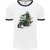 Graffiti Motorcross MotoX Motorbike Biker Mens Ringer T-Shirt