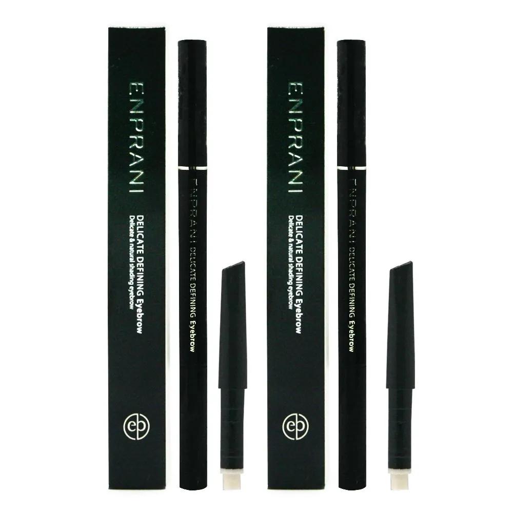 

ENPRANI Деликатный карандаш для бровей + 2 сменных стержня в комплекте No. 02 Black Brown x2