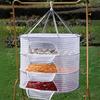 Multi-Layer Hanging Drying Basket with U-Shaped Zipper Design for Food, Fish, and Clothes