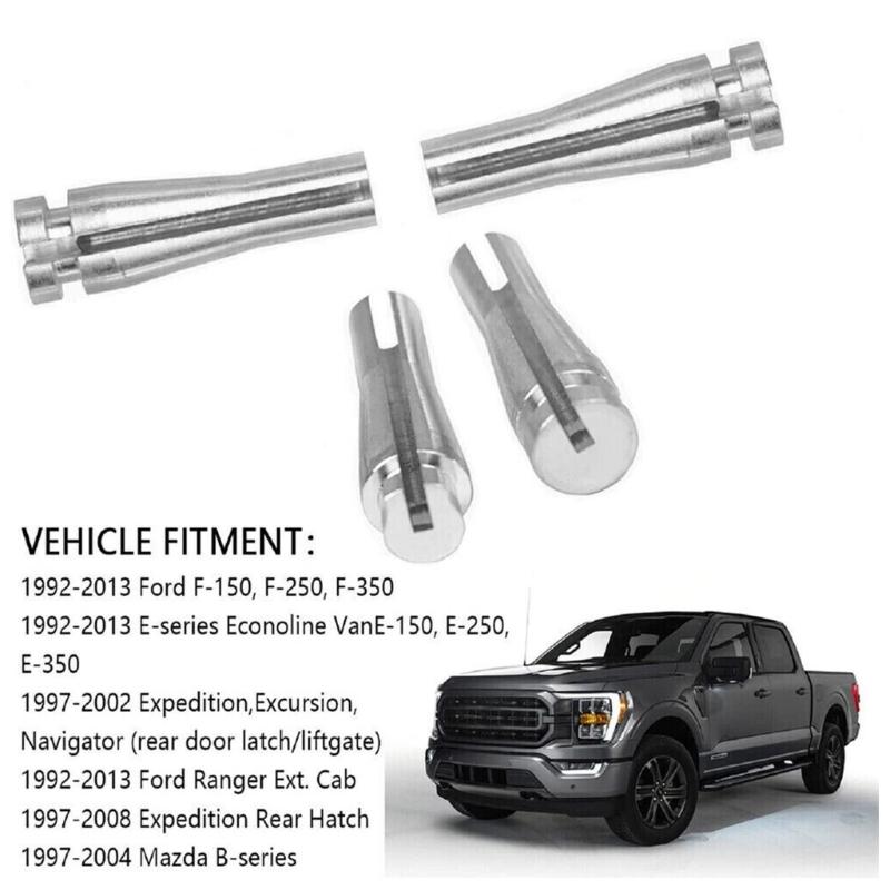 4 Pieces Truck Door Cable Ends Repair Kit Suitable for F-150 F-250 F-350 E-150 E350 F2UZ-15266A46-A Excursion Navigator