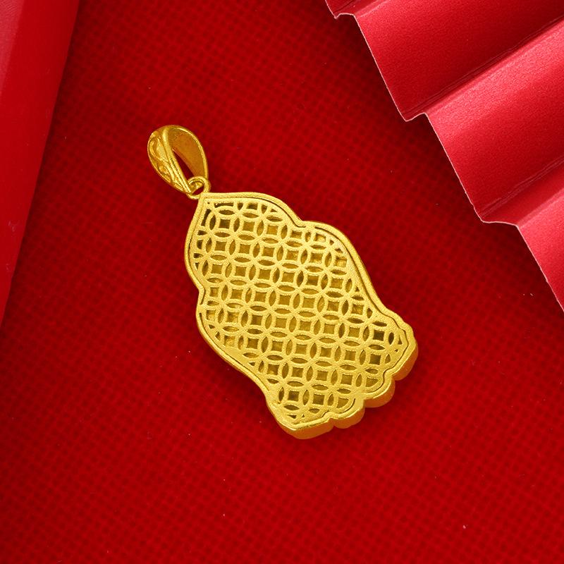 New Arrival 3D Gold Avalokitesvara Pendant Men Women Jewelry Quality Silver 925 Box Chain Necklace Male Blessing Accessories