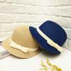 Front big and back small bow straw hat women's spring and summer new fashionable versatile face small travel sunshade sun hat