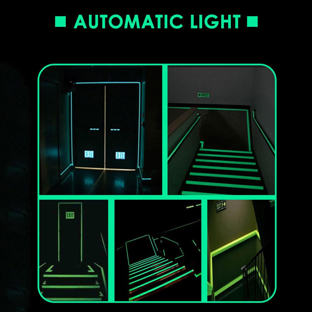 Luminescent Glow Warning Tape Fishing Rod Sticker DIY Tape Luminous Sticker Self-adhesive Tape