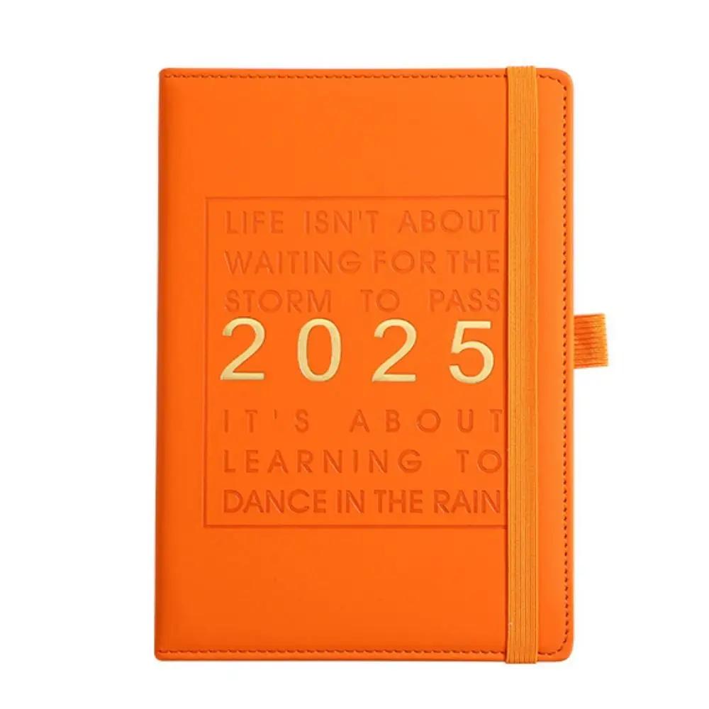 2025 One Day One Page Tagesplaner 12 Monate A5 Agenda Notizbuch Wöchentlicher Zeitmanagementplan Tagebuch Notizblock