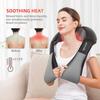 Shiatsu Back Shoulder and Neck Massager, Electric Full Body Massage to Legs Muscles Tissue Deep Kneading Heating Pillow Massage