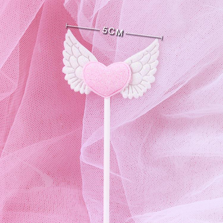 Angel Wing Feather String Lights Cake Topper Ornaments