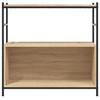 VidaXL Bibliothèque chêne sonoma 80x30x78,5cm bois d'ingénierie et fer 832794