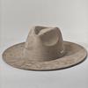 New Big Wide Brim Fedora Hats For Women Men Western Suede Hat Large Felt Panama Hat Rancher Hat Chapeau Femme Luxe