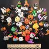 Pumpkin Ghost Skull Witch Hat Flat Back Cabochon Art Supply Decoration