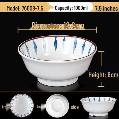 Melamine Imitation Porcelain Noodle Bowl Set