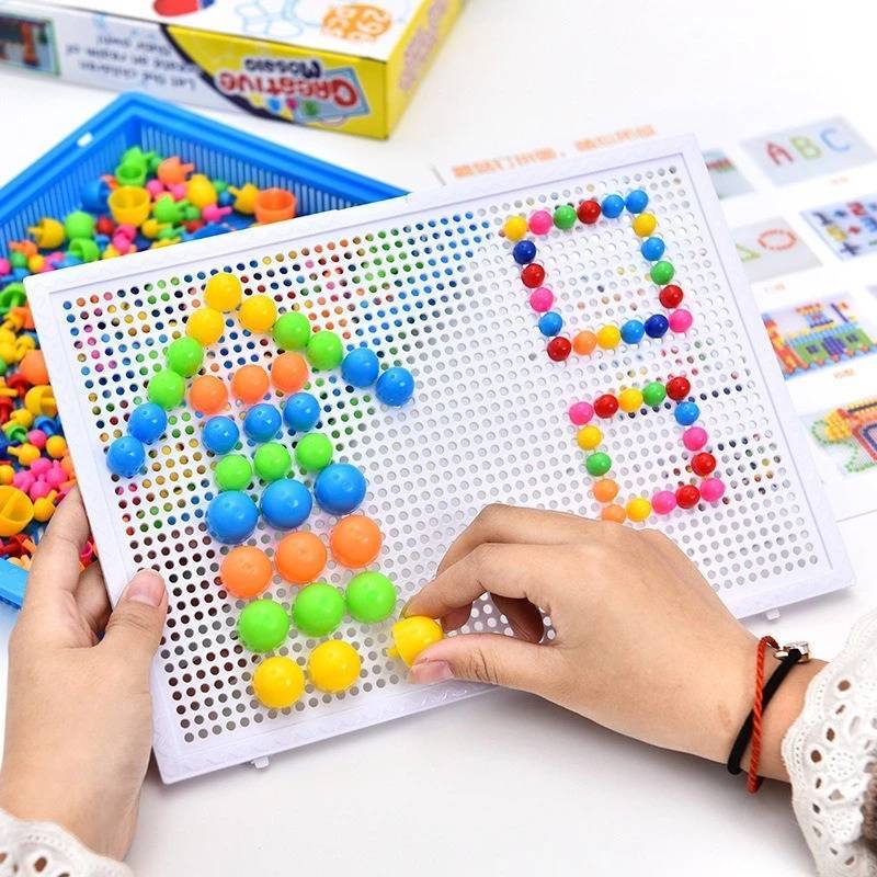 Educational Mushroom Nail Puzzle For Kids With Diy Building Fun And Brain Development