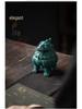 Ceramic Suanni Beast Coil Incense Burner with Lid - Antique Style Ornament for Home