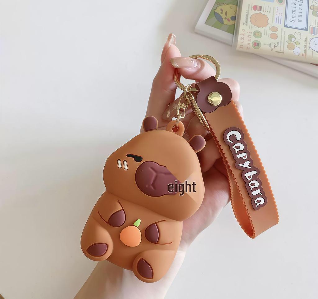 Rozkošná silikonová peněženka na mince s kapybarou - Roztomilý kreslený design pro děti