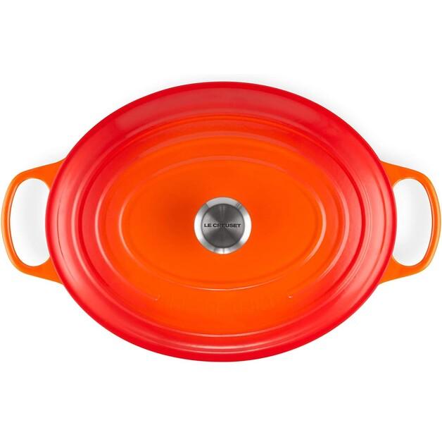 Чугунная жаровня Le Creuset Signature овальная 35 см духовка красная 8,9 л (21178350902430)