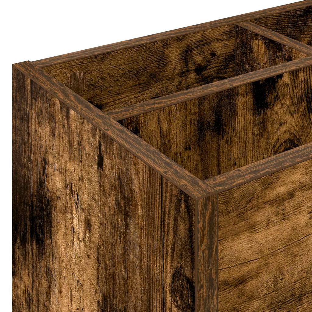 Umbrella Stand Smoked Oak 65 x 24 x 50 cm