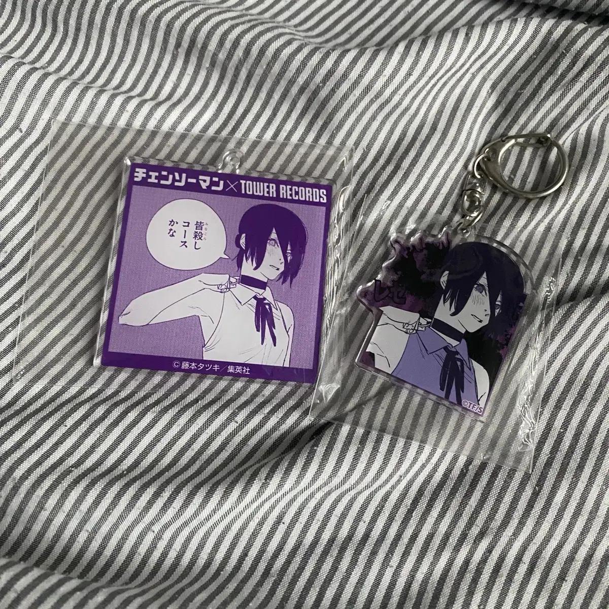 

Человек-бензопила Резе Башня Record Шедевр Акриловый Брелок