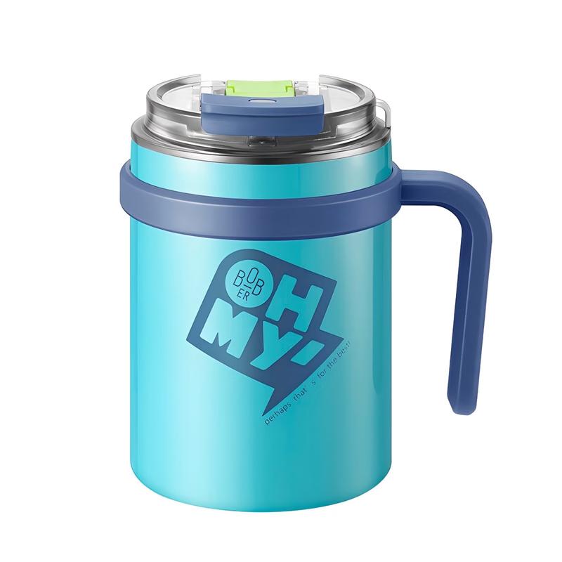 Boburg 500mL Dual-Drink Stainless Steel Office Mug