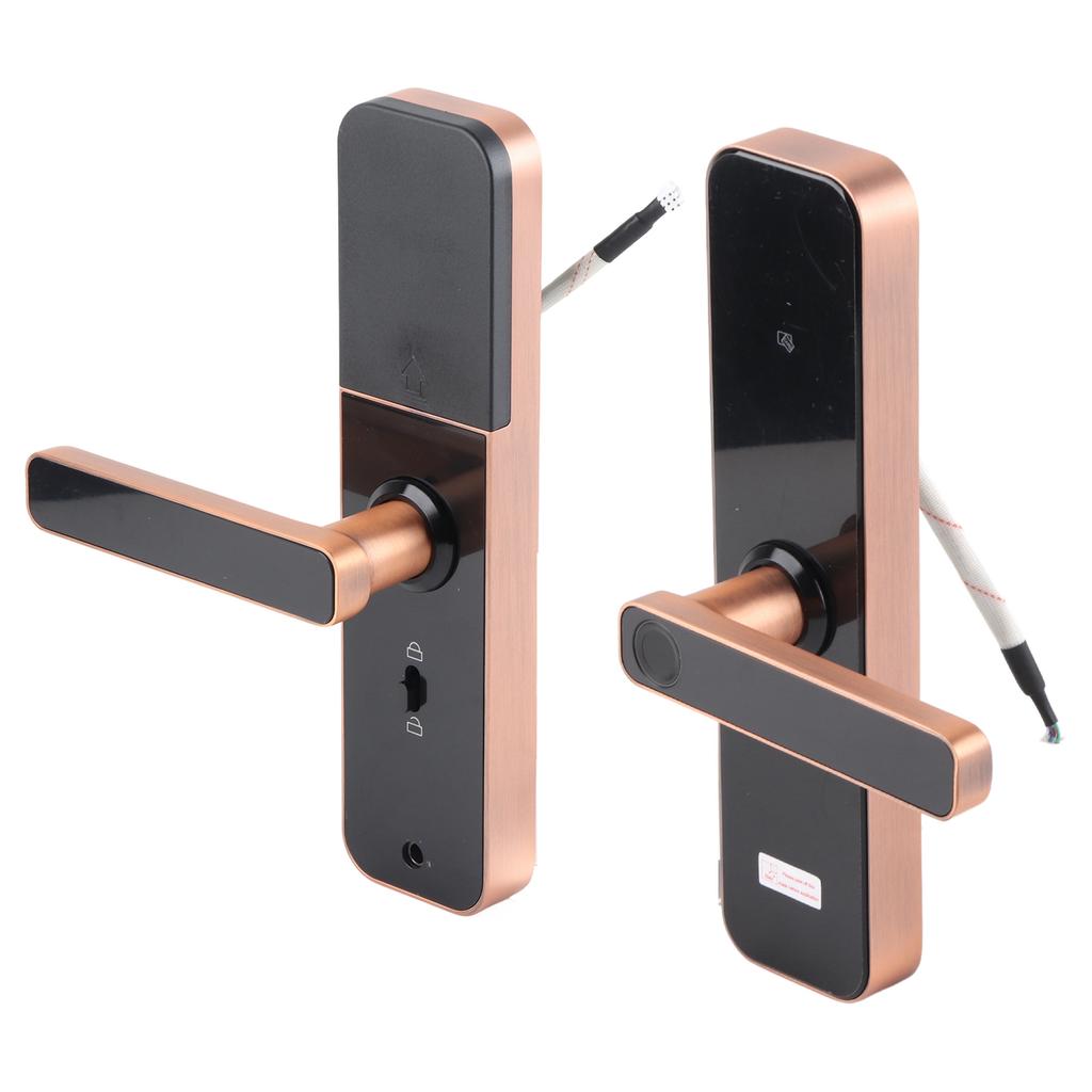 Wi?Fi Smart Door Lock with Touch Panel Fingerprint Keys APP Card Unlock for Home Office Security