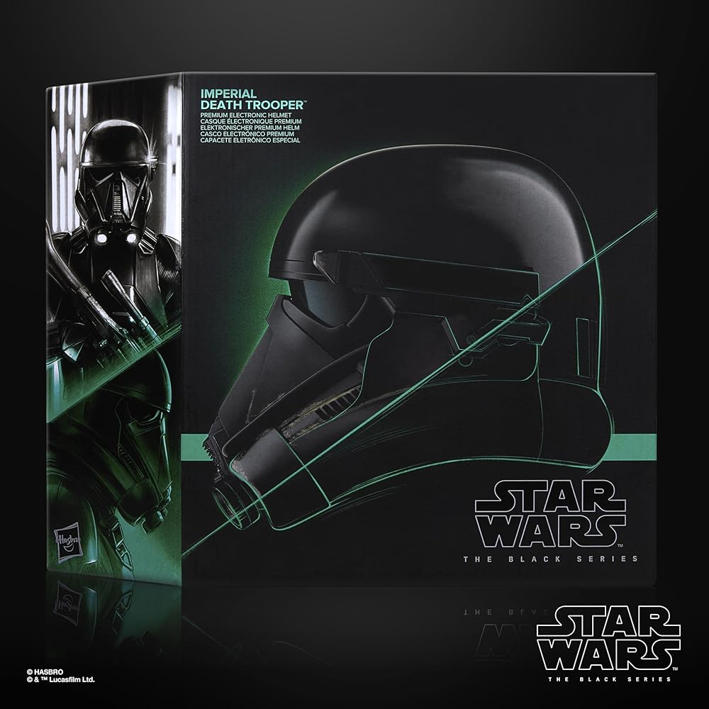 Hasbro Star Wars Black Series Imperial Death Trooper Premium Electronic Helmet, Rogue One: A Star Wars Story Roleplay Item, Ages 14 and Up, G0706, Aut