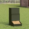 Pig Feeder Olive Green 55 X 38 X 76 Cm